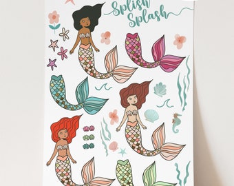 Dress up Doll, Mermaid dress up, Paper dolls, kids activities, holiday crafts, Girls crafts, 6 year old crafts, cute mermaid craft