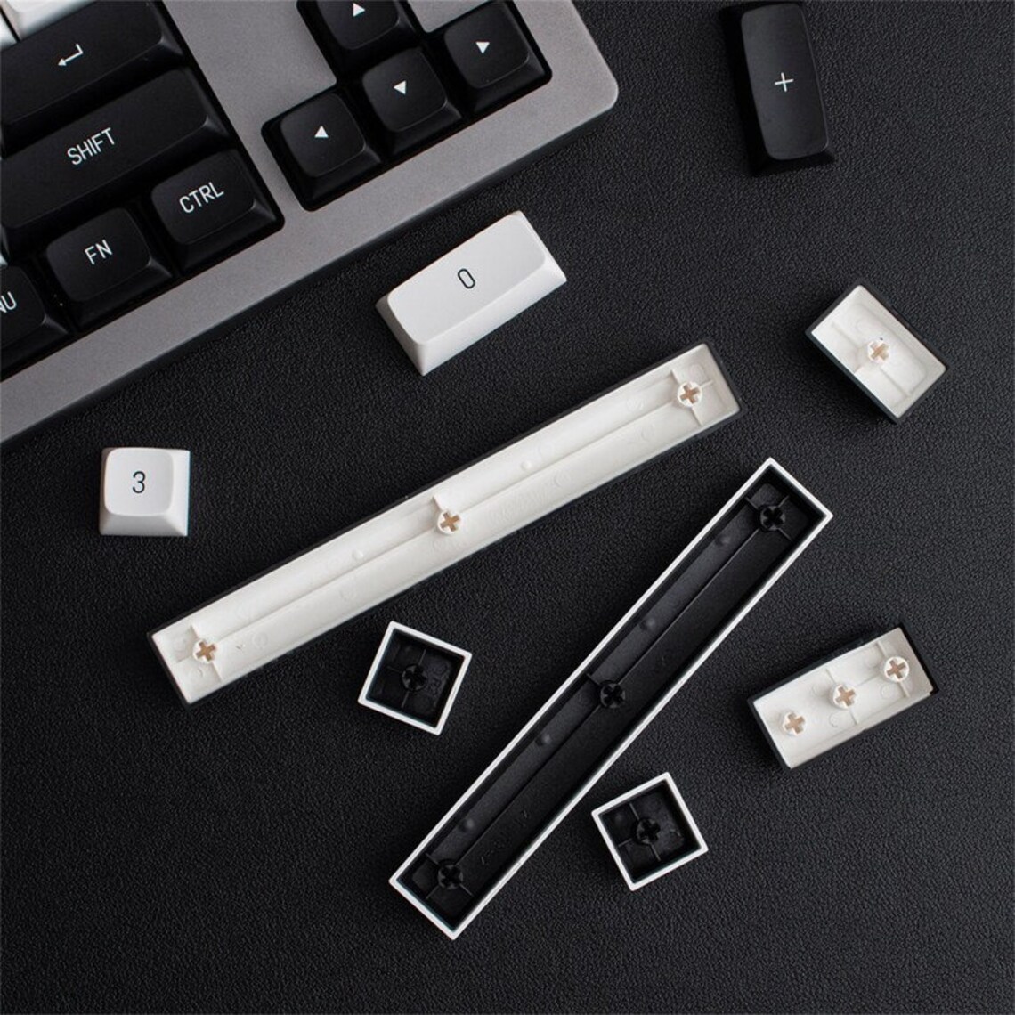Black and White Keycaps150 PCS MSA Keycap Set Minimalist Etsy
