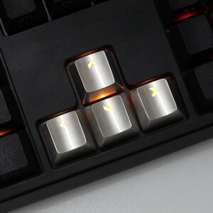 Metal Alum Arrow Key/qwer+asdf keys Light Transmission Keycap For Cherry MX Keyboard