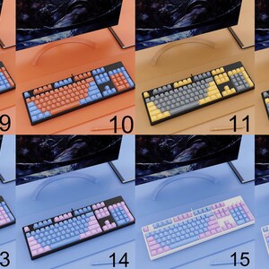 104 Keys Fantasy Purple Keyboard with PBT Keycaps,RGB Backlight Office Keyboard,USB Wired Hotswap Gaming Keyboard,Custom Mechanical Keyboard image 9