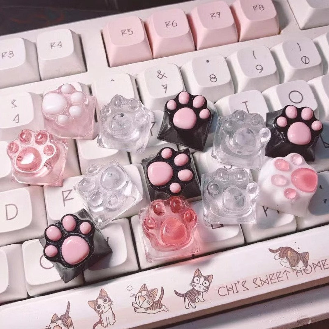 Cat Paw Keycaps Set of 4 Etsy