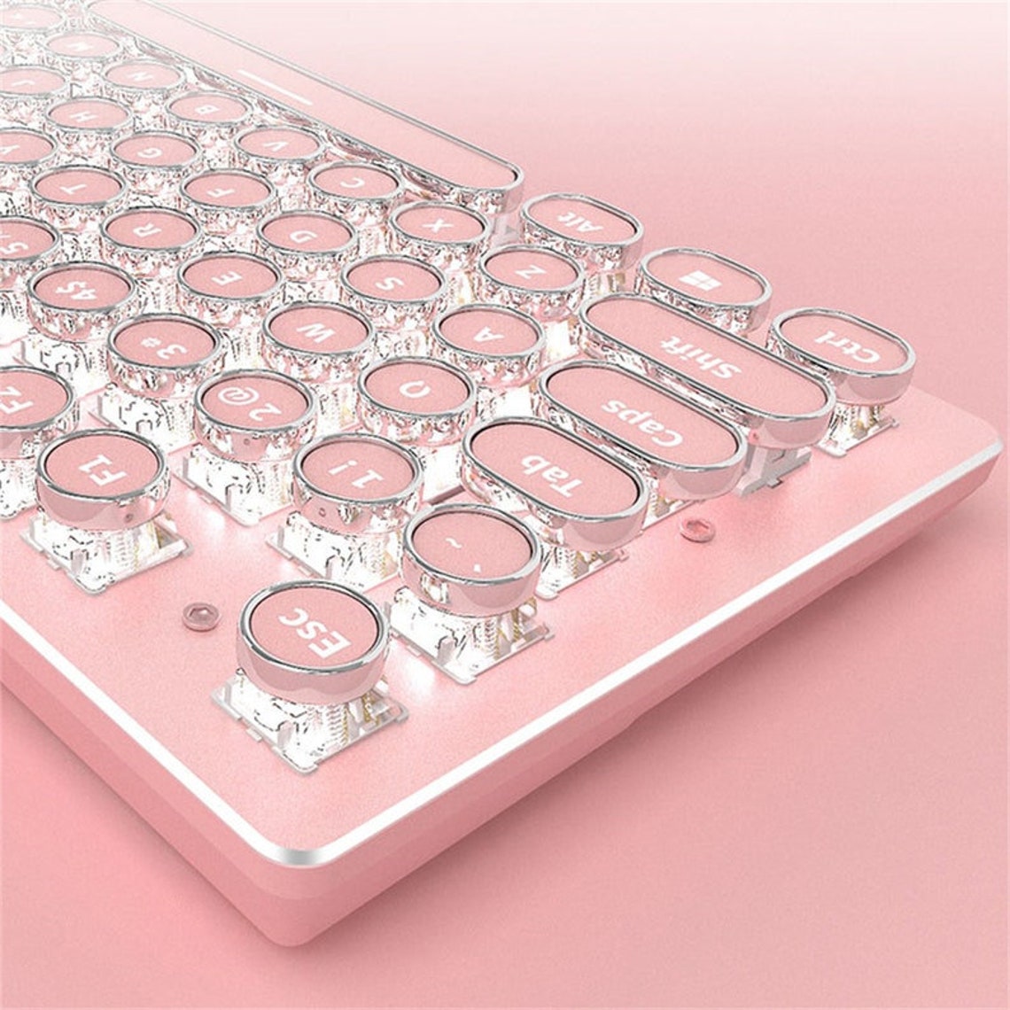87/104 Keys Sakura Pink Pastel Lighting Keyboardgaming/office Etsy