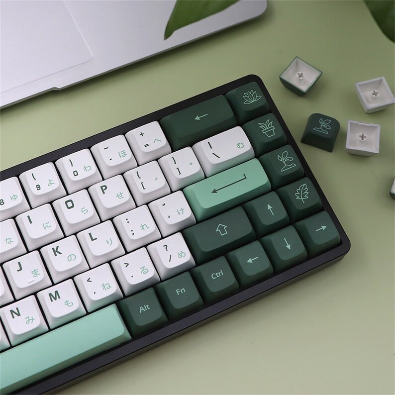 137pcs Botanical Gardens Theme Keycaps Setdark Green - Etsy