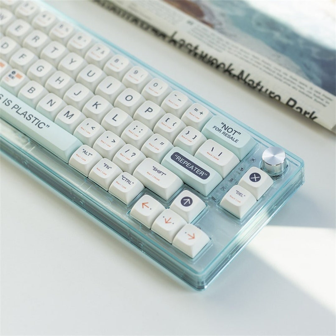 66pcs Crystal Mechanical Keyboard Base,wireless Plugga RGB Backlight Transparent Keyboard Kit