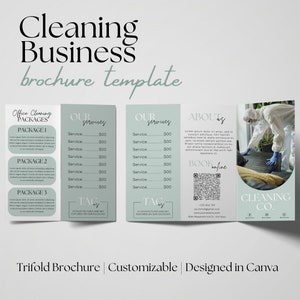 Modelo de folheto de negócios de limpeza | Folheto de serviço de limpeza | Marketing Empresarial de Limpeza