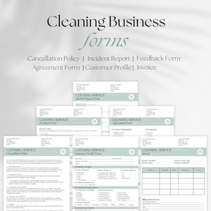 Cleaning Business Forms Templates Cleaning Service Forms Cleaning