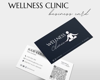Plantilla de tarjeta de presentación para coach de bienestar (descarga digital)