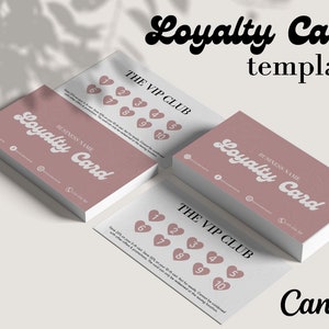 Treuekarte Vorlage | Wachsen, Nagelstudio Treuekarte | Beauty Stempel Karte Business Template