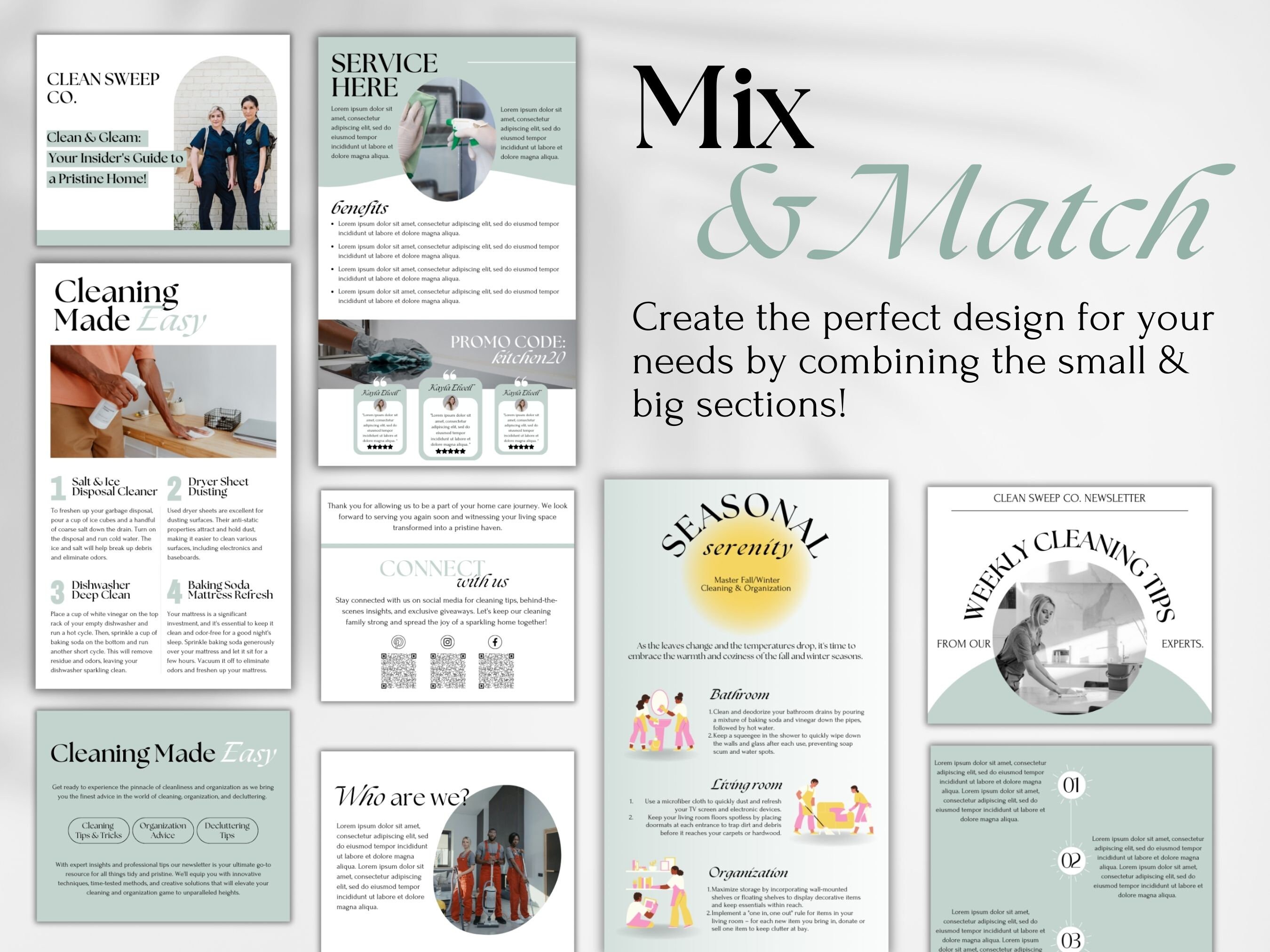 Cleaning Business Newsletter Templates: 30+ Email Designs (canva) - Etsy