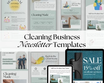 Cleaning Business Newsletter Templates: 30+ Email Designs (Canva)