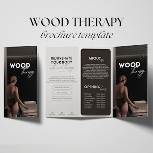 Holztherapie Broschüre Vorlage: Sculpting Massage Flyer (Digital)