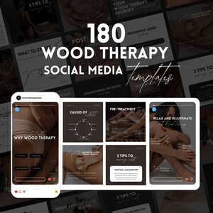 Holztherapie Social Media Templates: Body Sculpting Posts (Canva)
