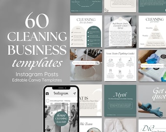 Cleaning Business Social Media Post Templates | Cleaning Services Templates | Professional Cleaning Posts | Professional Cleaner