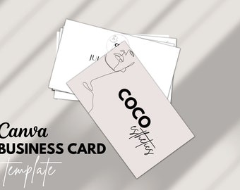 Esthetician Business Card Template: Minimalist Beauty Salon Design