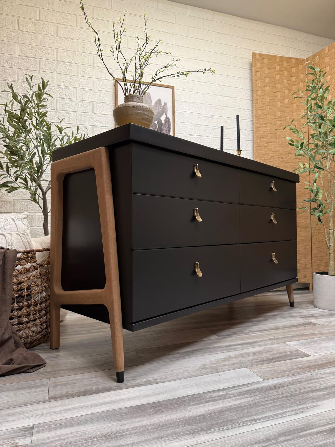 SOLD! Do Not Purchase - FREE SHIPPING - Refinished Vintage Mid-century ...