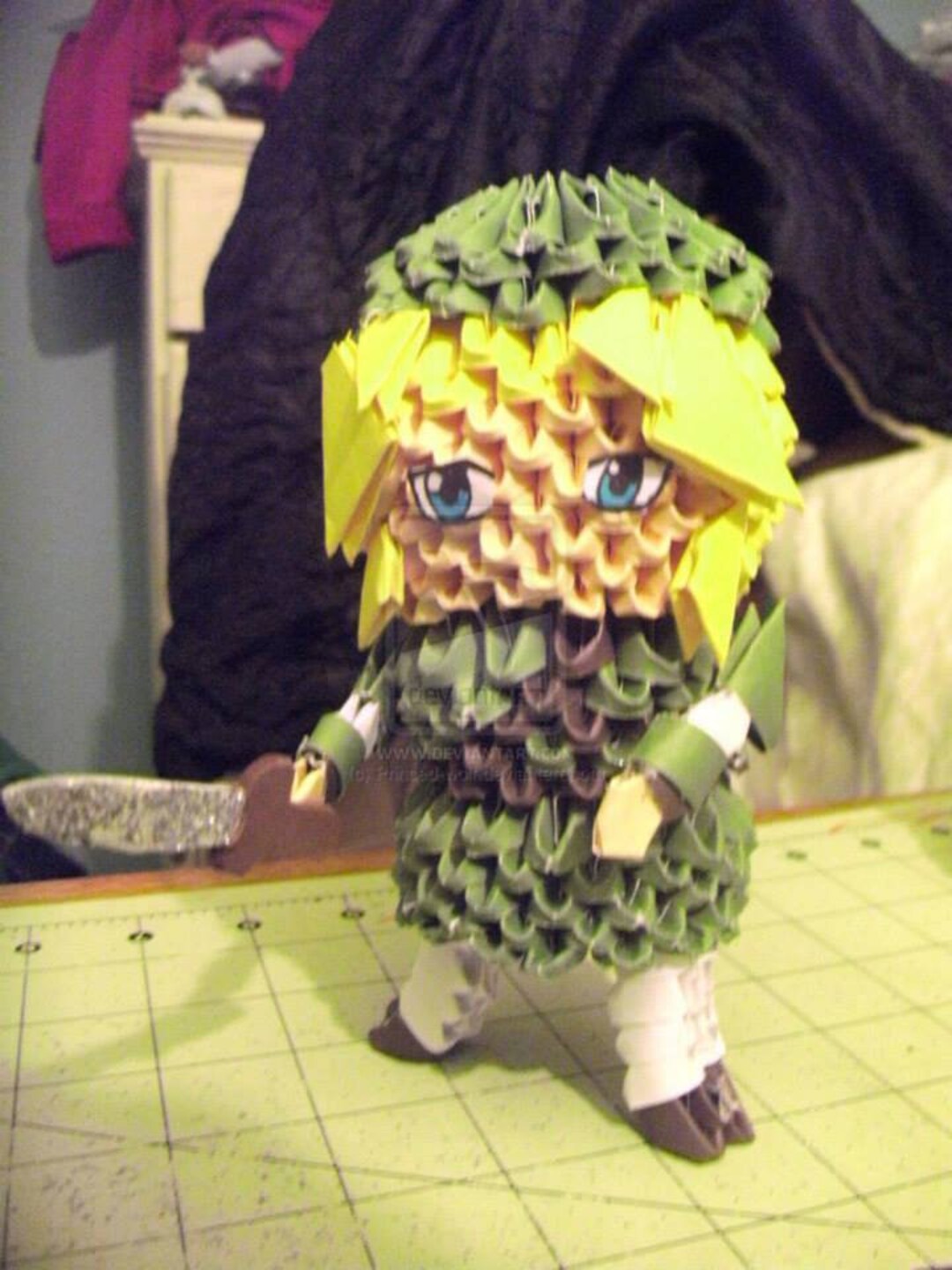 3d Origami Video Game Character Etsy