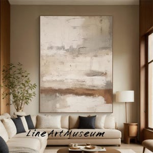 Wabi-Sabi Wall Art Large Abstract Brown Minimalist Wall Art Original Brown Painting Modern Textured Wall Art Oversized Minimalist Canvas Art