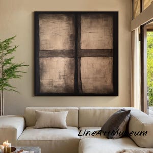 Brown Abstract Wall Art Brown and Tan Textured Painting on Canvas Wabi Sabi Wall Art Boho Abstract Painting Large Modern Texture Wall Art