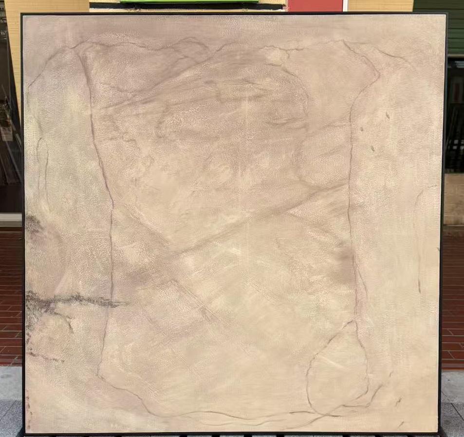 Large Beige Abstract Painting: Wabi Sabi Scandinavian Wall Art - Etsy