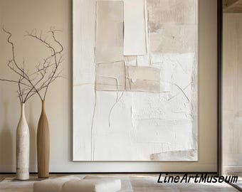 Beige wabi sabi wall art beige brown abstract painting neutral wall decor boho textured wall art beige minimalist painting entrance wall art