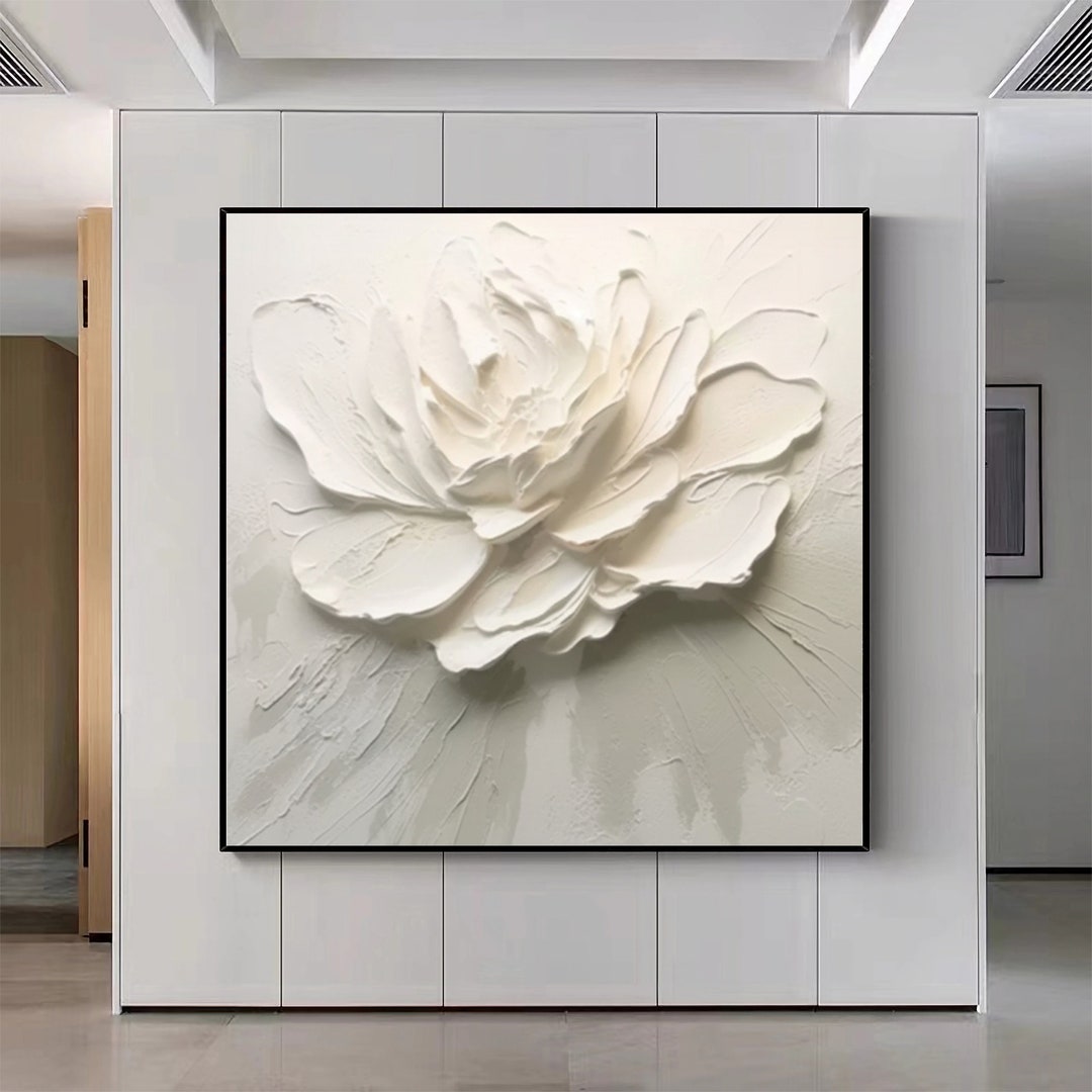 Original Abstract Blossom Oil Painting on Canvas, Abstract Flower ...