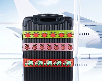 Funny Animal Luggage Strap, 180*5CM Luggage Strap, Custom Suitcase Strap, Travel Security Luggage Belt, Personalized Aniaml Luggage Belt