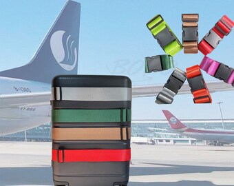 Multicolor Luggage Belt, Long Luggage Strap for Travel, Safe Luggage Strap for Men, Adjustable Strap for Luggage,Suitcase Strap,Gift for Her