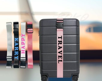 Travel Security Luggage Strap, Personalized Letter Luggage Strap, Custom Name Luggage Strap, Suitcase Strap, Gift for Her, Strap for Luggage