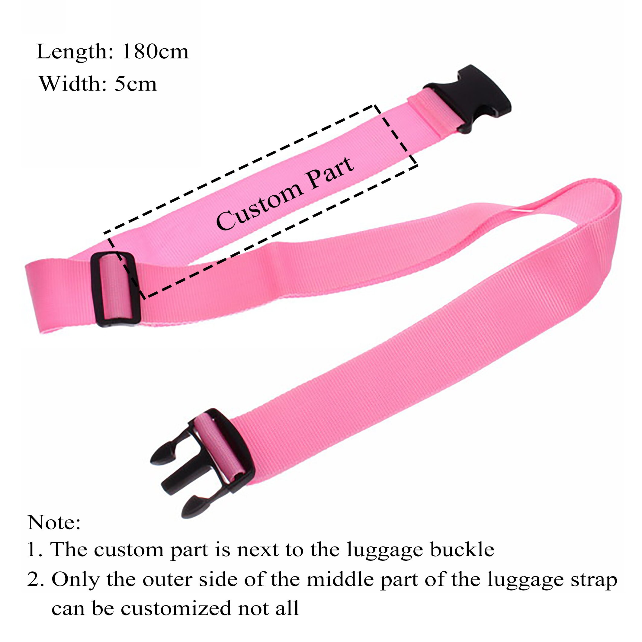 Travel Luggage Straps, Personalized Name Luggage Belt, Long Luggage