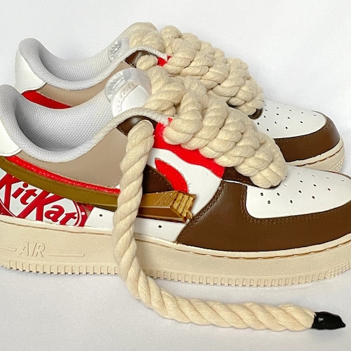 Custom Air Force 1 Chocolate Bar X Rope Laces - Etsy