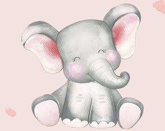 INSTANT DOWNLOAD: Elephant Child's Poster