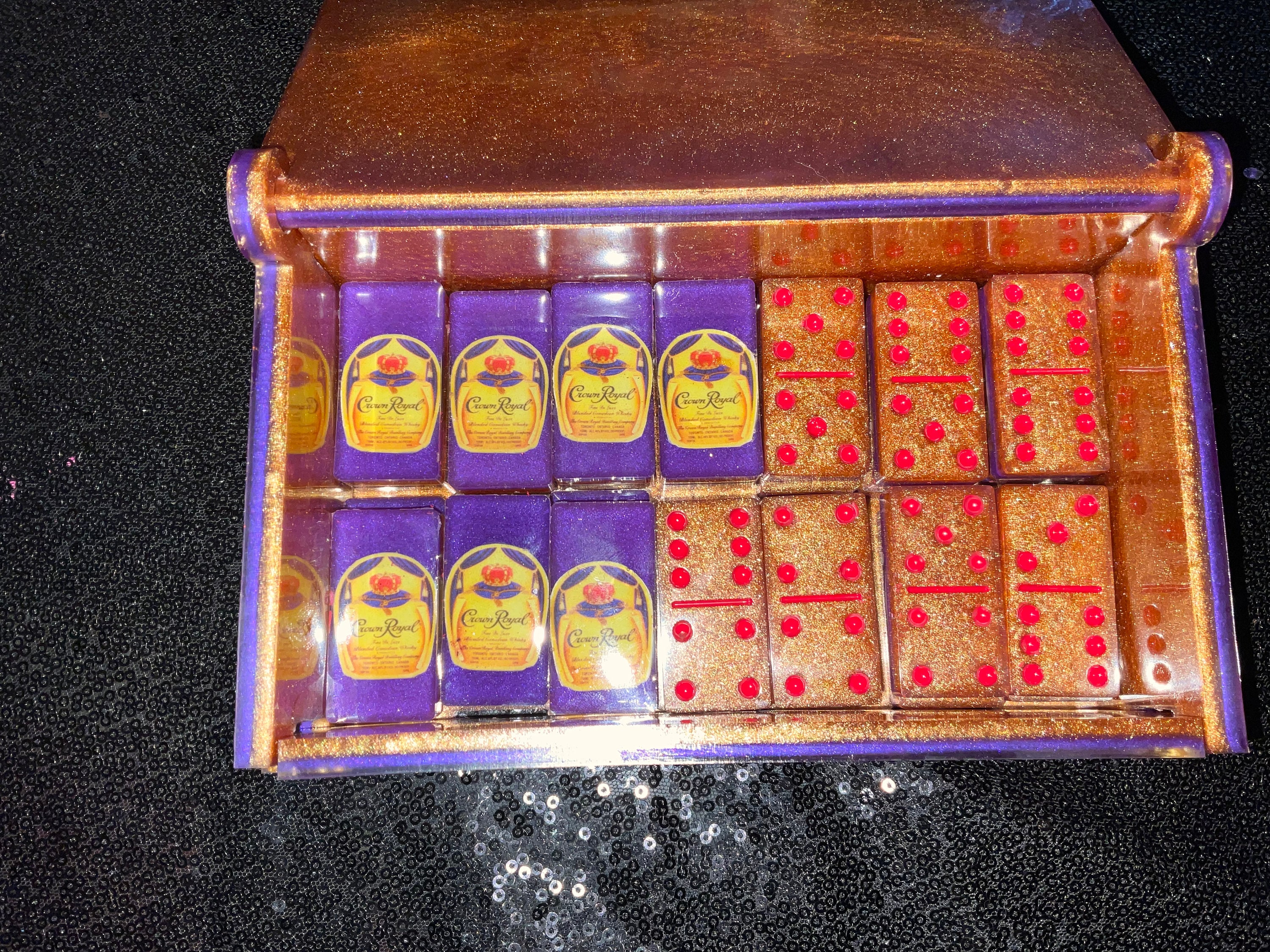 Custom Crown Royal Domino Set - Etsy display picture 1