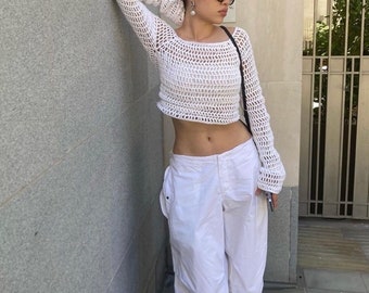 Mesh Sweater - Etsy UK