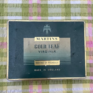 does martin's sell cigarettes Martins of Piccadilly Gold Leaf Virginia Cigarettes Tin