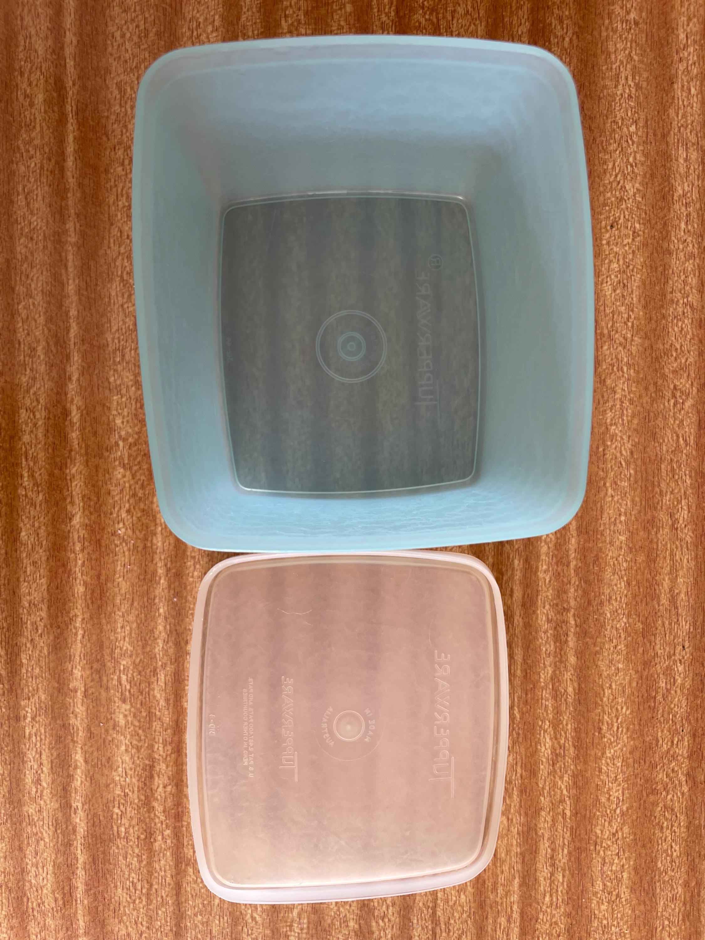 Tupperware vintage boite bleu complète avec couvercle