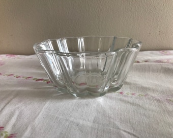 Vintage glazen snoepschotel