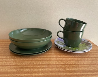 Texas Ware mid Century melamine picknickset voor 2 personen