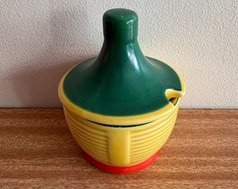 Vintage Goebels keramische suikerpot tajinemandontwerp