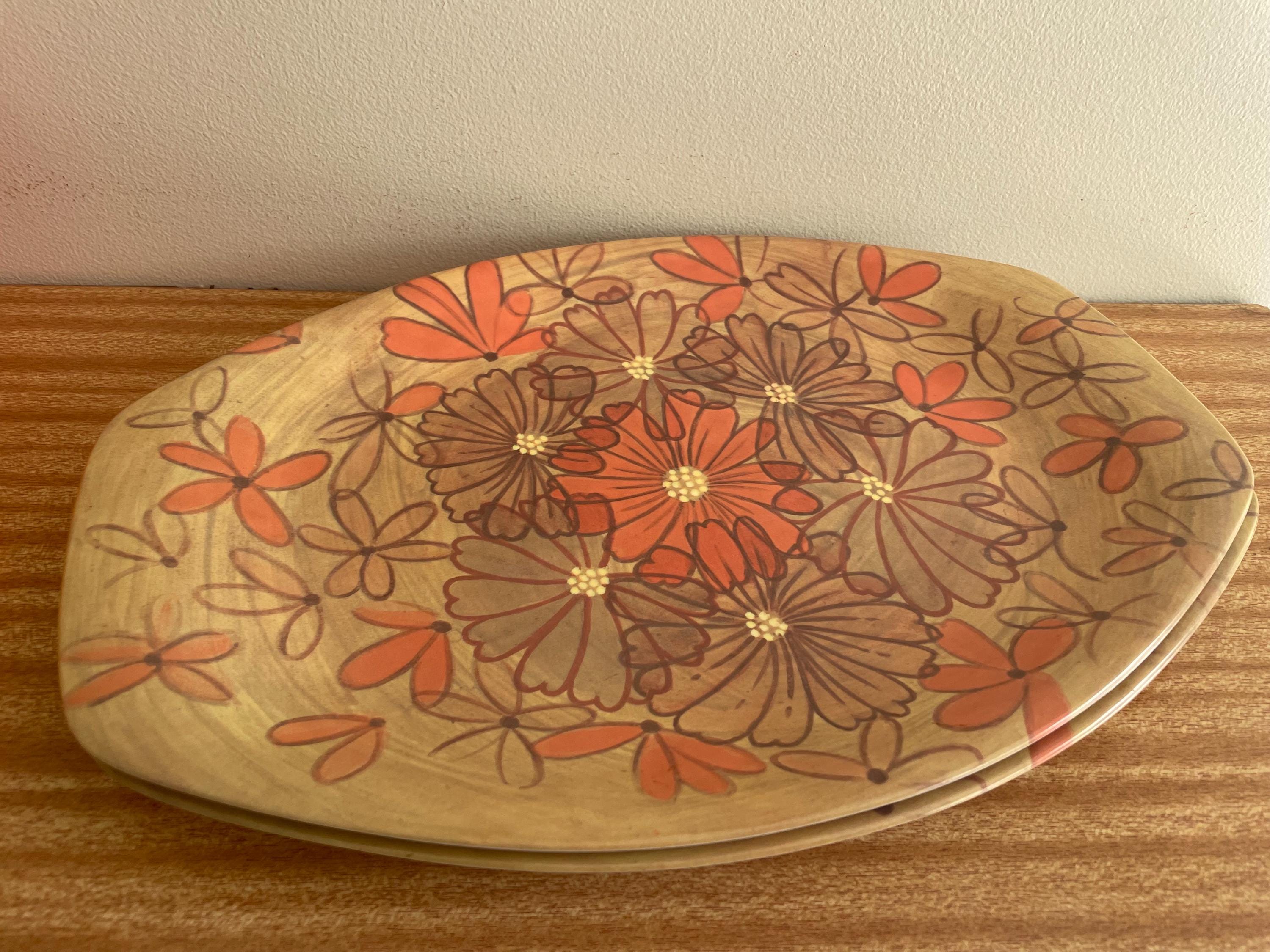 ベッサマー メルマック フローラル サービング プレート - Etsy 日本