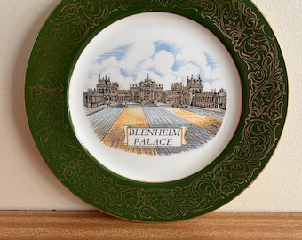 Reli Washbourne Blenheim Palace UK Souvenir Plate 1970s