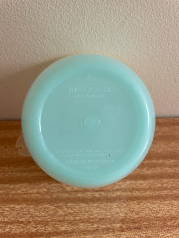 Vintage Tupperware Pale Pastel Blue Small Round Storage Container