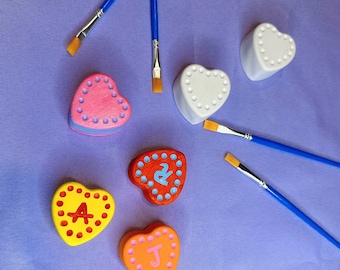 DIY Valentine Heart Magnets: Paint Your Own Craft Gift