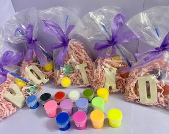 Initial Painting Kit: DIY Craft Party Activity, Kids Birthday