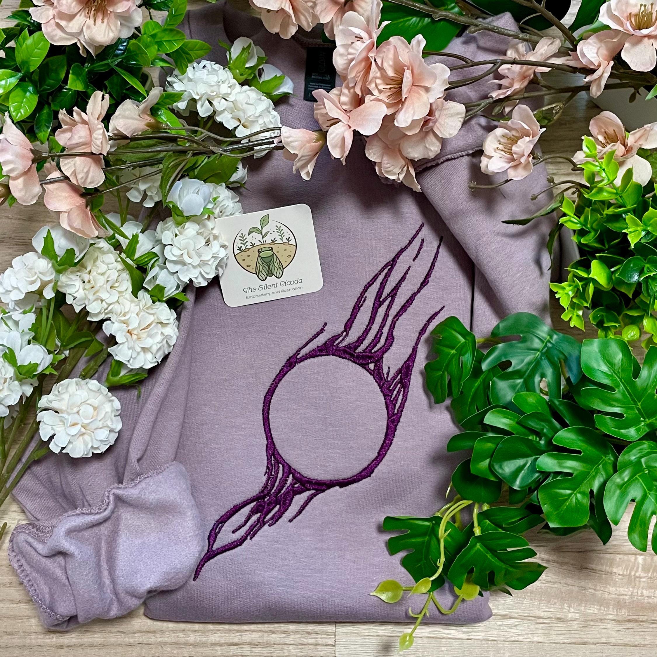 Baldur's Gate 3 Gale Orb Symbol Embroidered Sweatshirt — BG3 Cozy Gaming