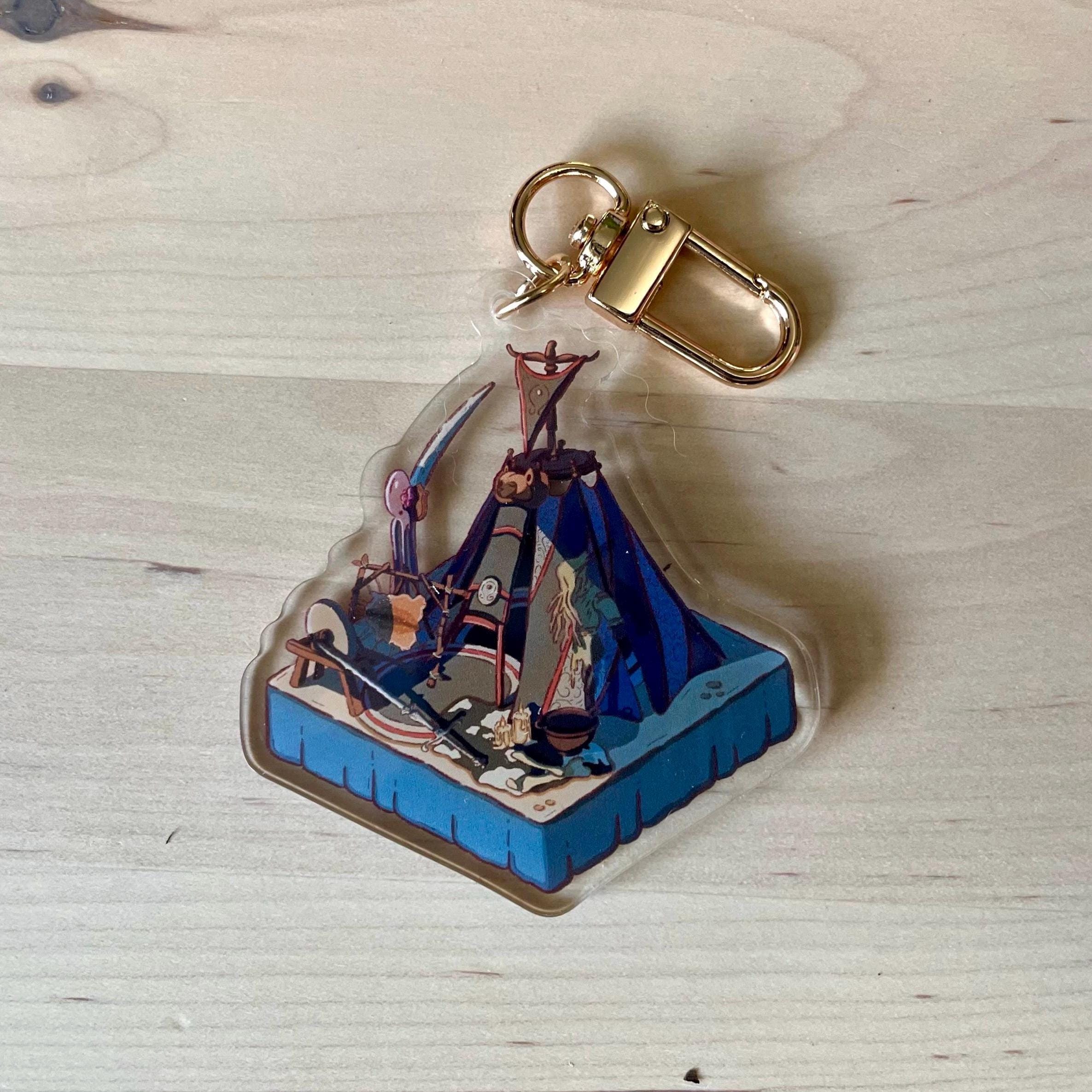 Baldur's Gate 3 Nighttime Companion Tent Acrylic Keychains — Isometric ...
