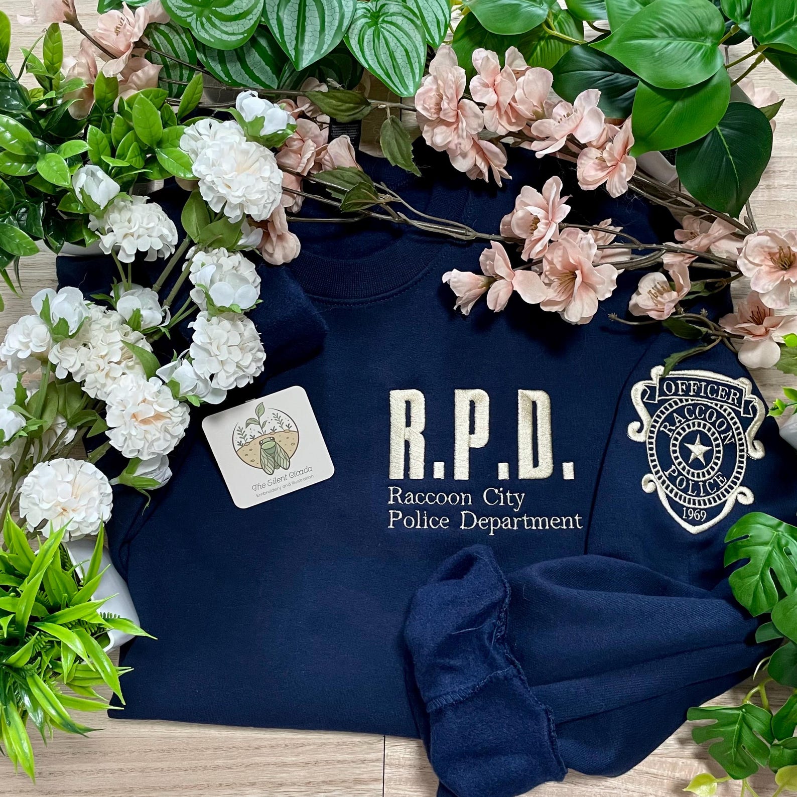 Resident Evil RPD Double Sided Embroidered Sweatshirt — RE2 Leon ...