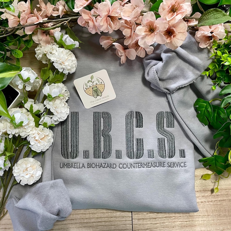 Countermeasures Sticker Resident Evil UBCS Umbrella Double Sided Embroidered Sweatshirt — Cozy ...