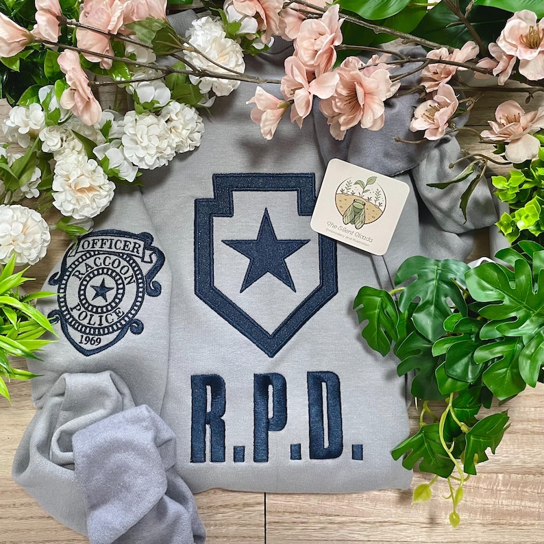 Ree2 Rpd Resident Evil RPD Double Sided Embroidery Sweatshirt — Raccoon Police ...