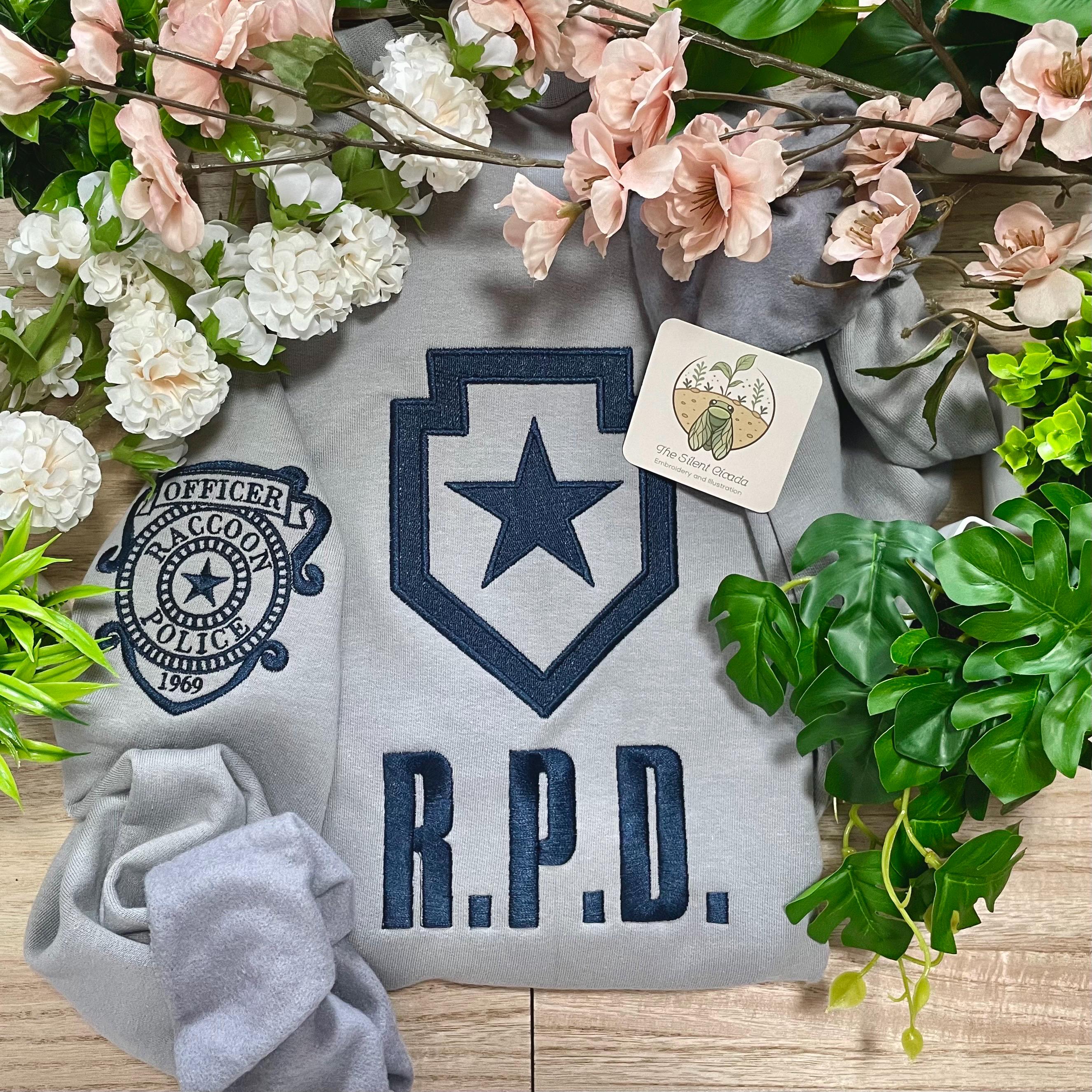 Resident Evil RPD Double Sided Embroidery Sweatshirt — Raccoon Police ...