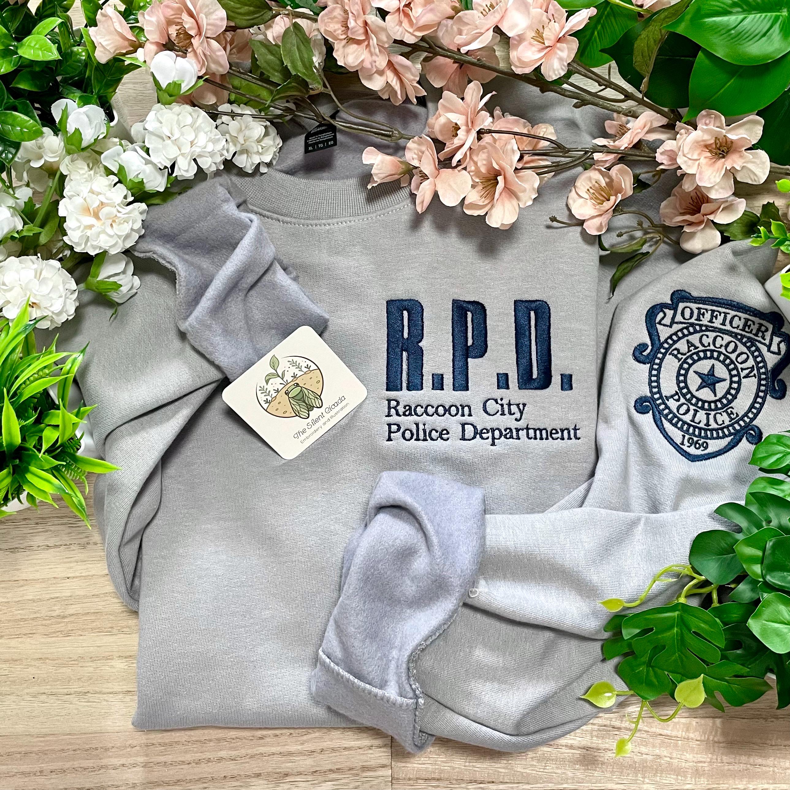 Resident Evil RPD Double Sided Embroidery Sweatshirt — Raccoon Police ...